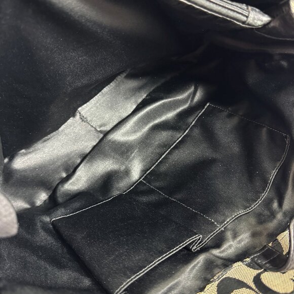 Coach Signature Logo Penelope Tote Bag 16537 Brown Large Carryall Shoulder Purse - Picture 7 of 12